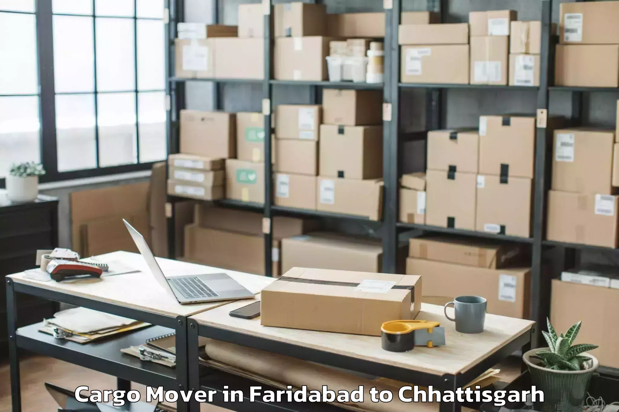 Top Faridabad to Chopan Cargo Mover Available